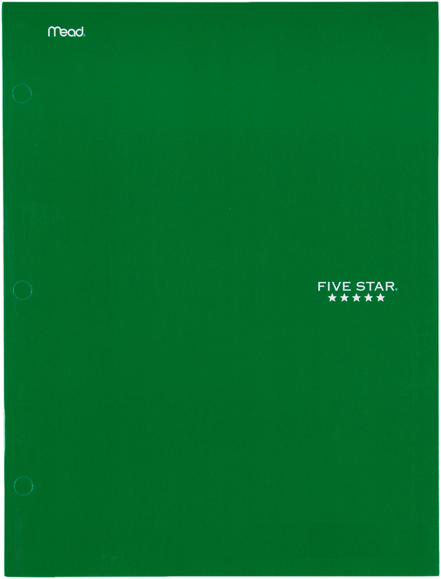 Mead Five Star 4 Pocket Paper Folder, Green Shop Folders at HEB