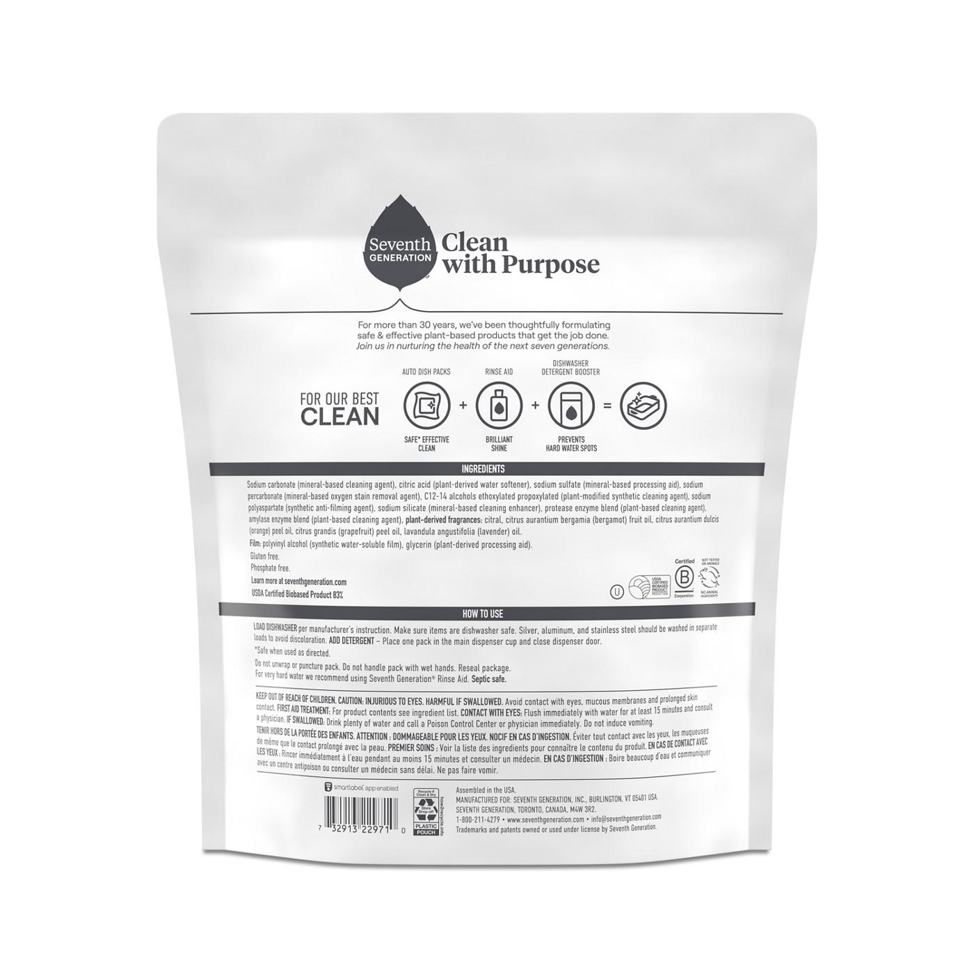 Seventh Generation Ultra Power Plus Dishwasher Detergent Packs Citrus Shop Dish soap