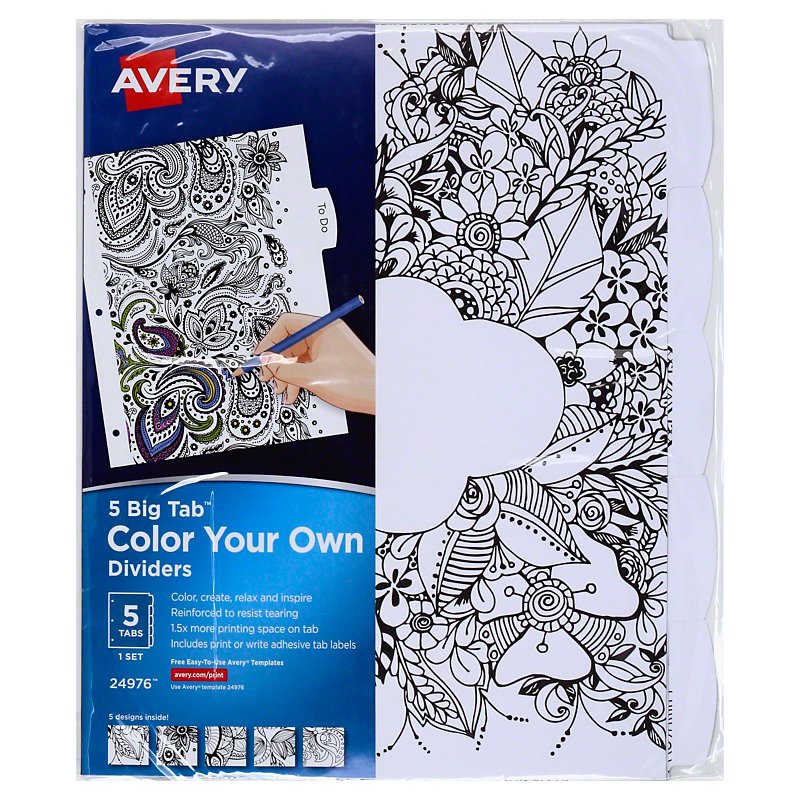 avery-color-your-own-index-divider-shop-school-office-supplies-at-h-e-b