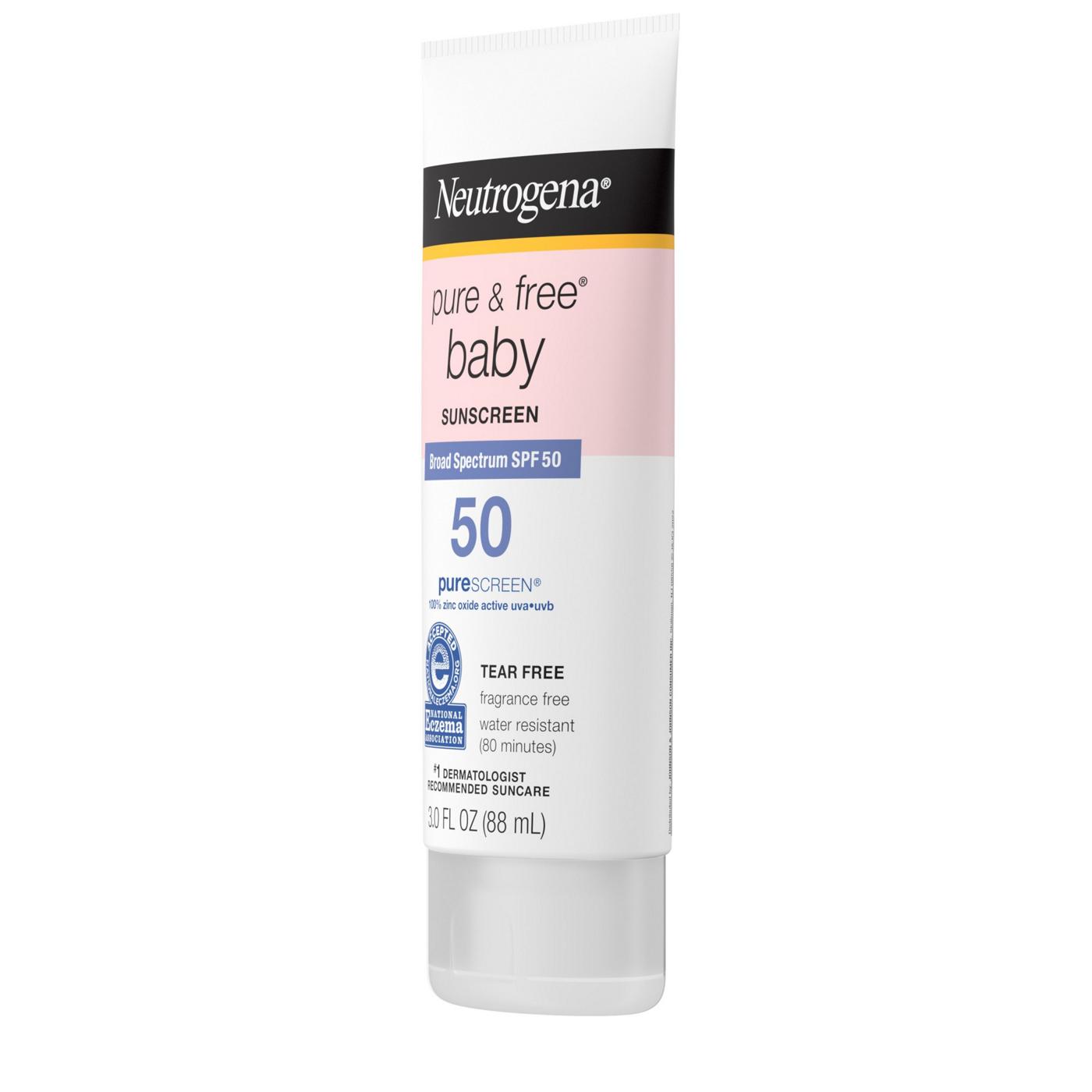 Neutrogena Pure & Free Baby Sunscreen - SPF 50; image 3 of 8