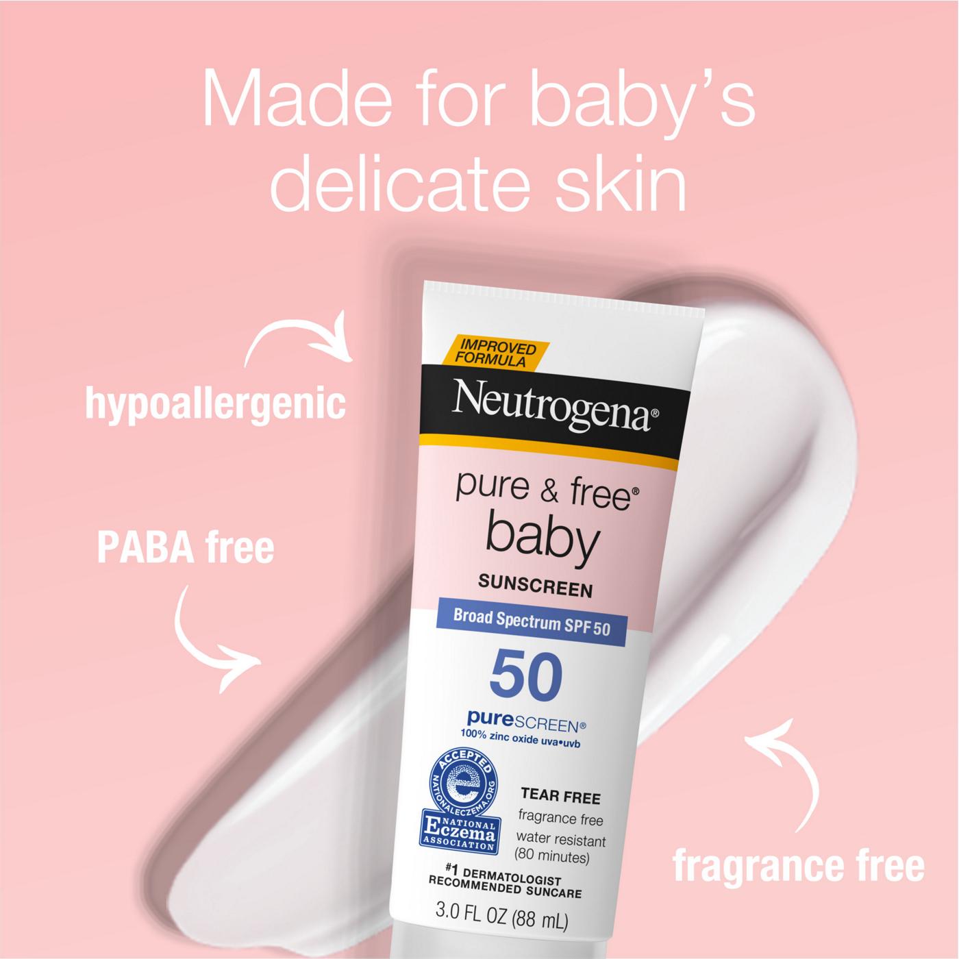 Neutrogena Pure & Free Baby Sunscreen - SPF 50; image 5 of 8