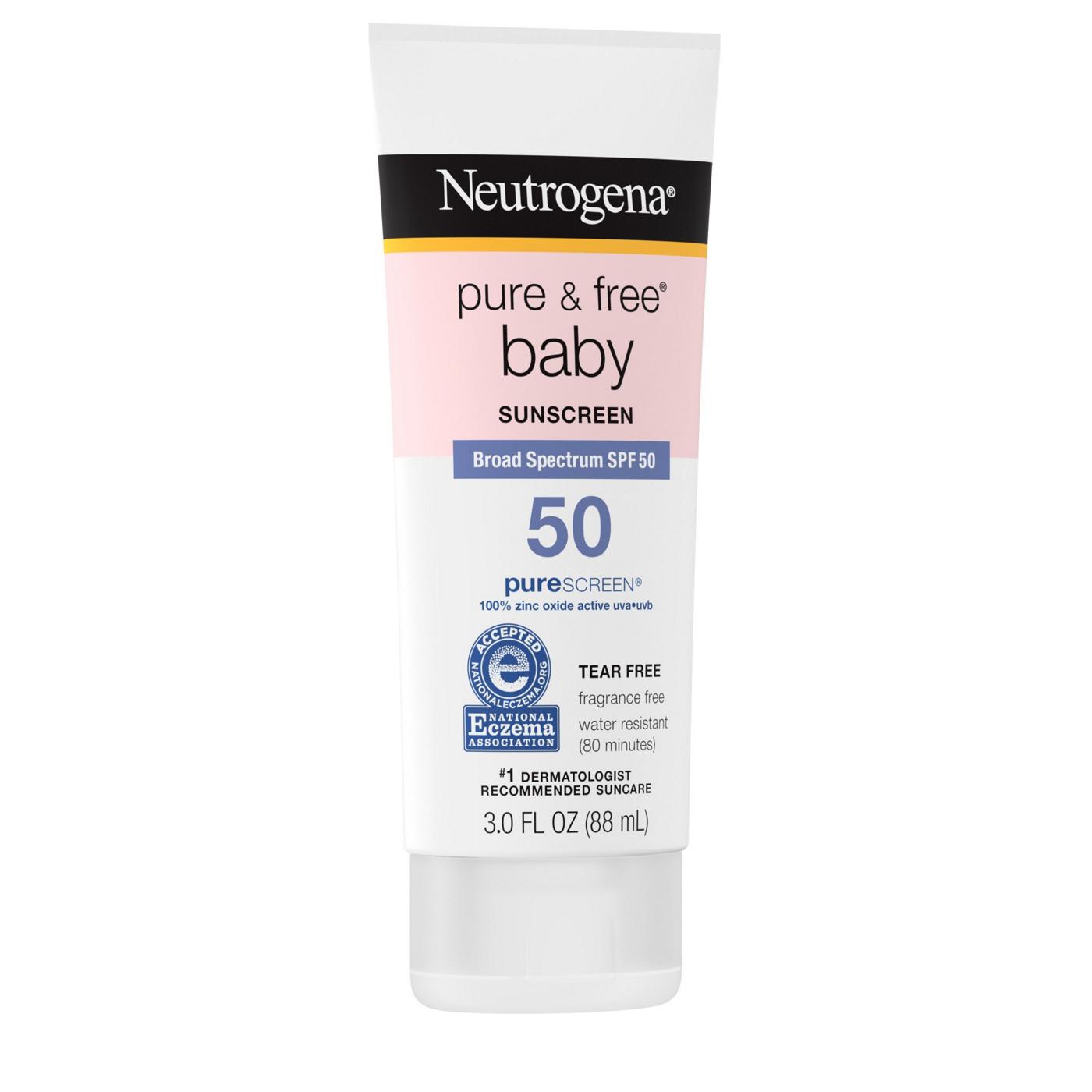 Neutrogena Pure & Free Baby Sunscreen - SPF 50; image 8 of 8