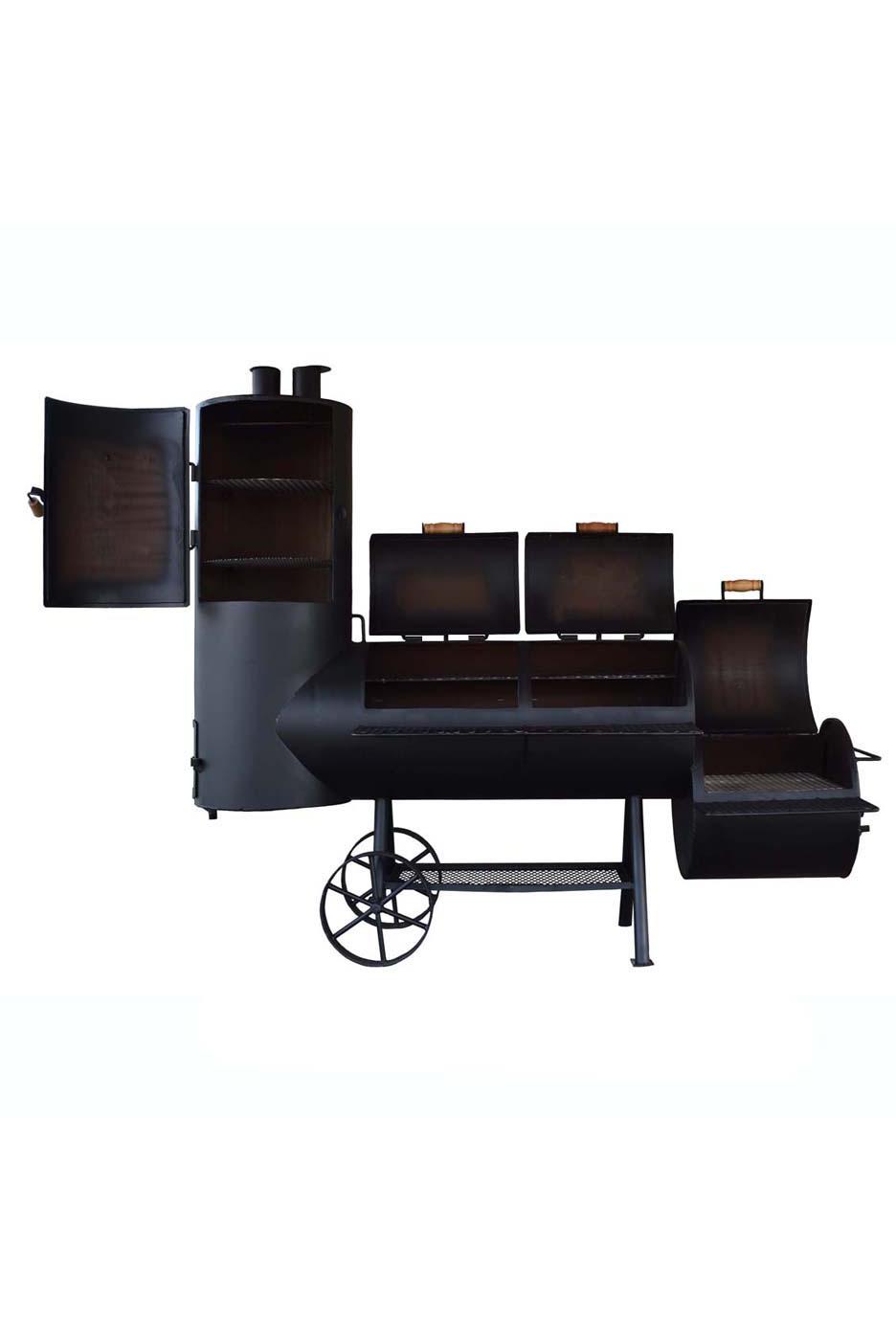 Lyfe Tyme Double Lid Vertical Smoker with Firebox Shop Grills