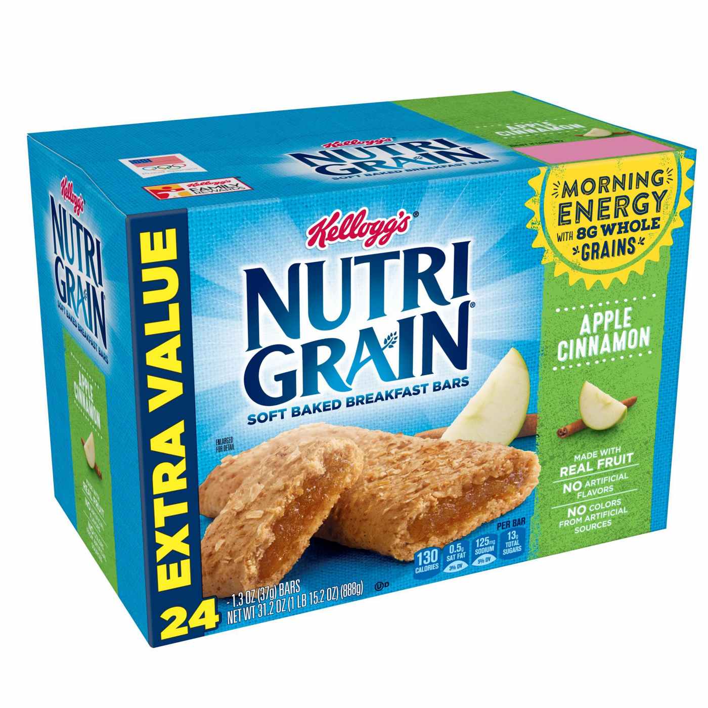 Kellogg's Nutri-Grain Soft Baked Breakfast Bars Apple Cinnamon; image 1 of 6