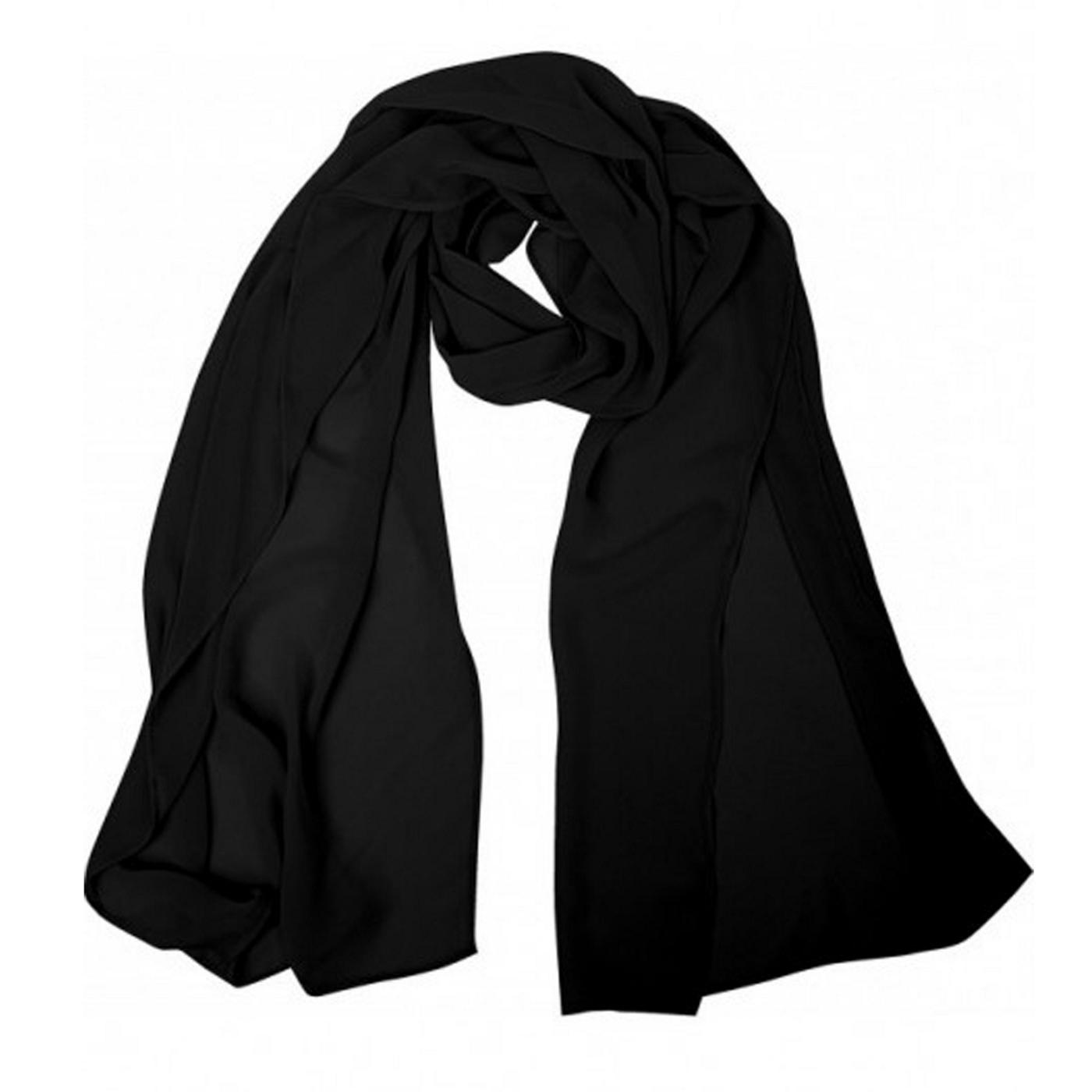 Evolve Wrap Scarf - Black; image 5 of 6