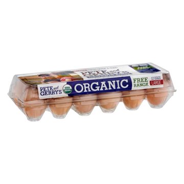 Pete and Gerry's Organic Free Range Large Brown Eggs, 12 ct