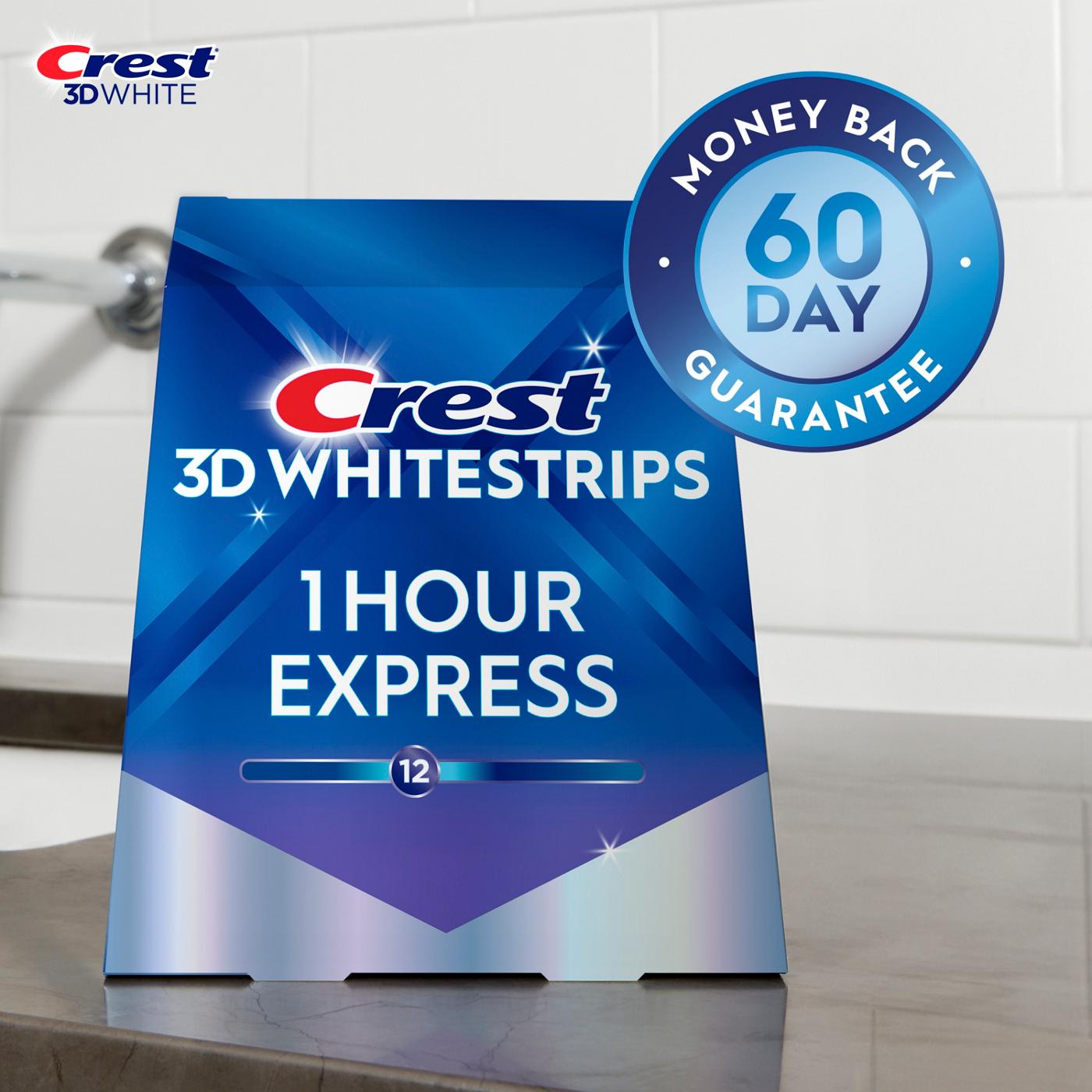 Crest 3D White Whitestrips 1 Hour Express Teeth Whitening Kit; image 4 of 10