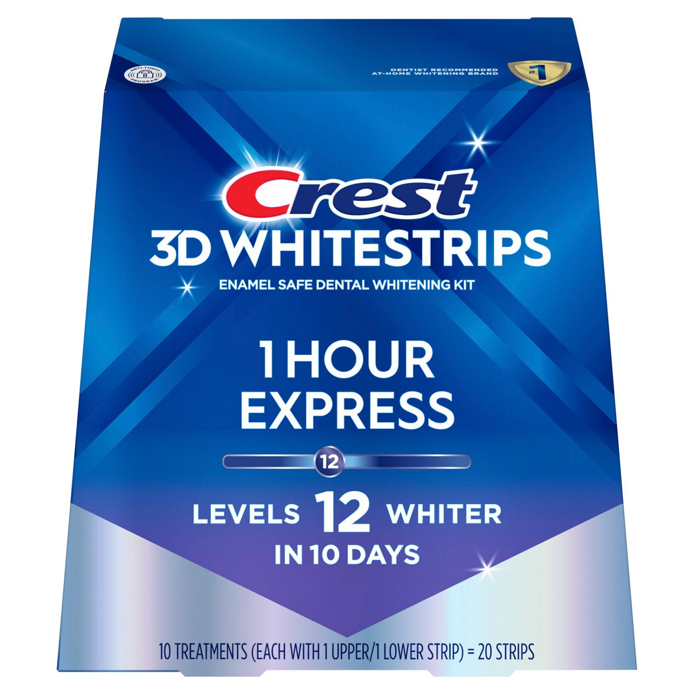 Crest 3D White Whitestrips 1 Hour Express Teeth Whitening Kit; image 9 of 10