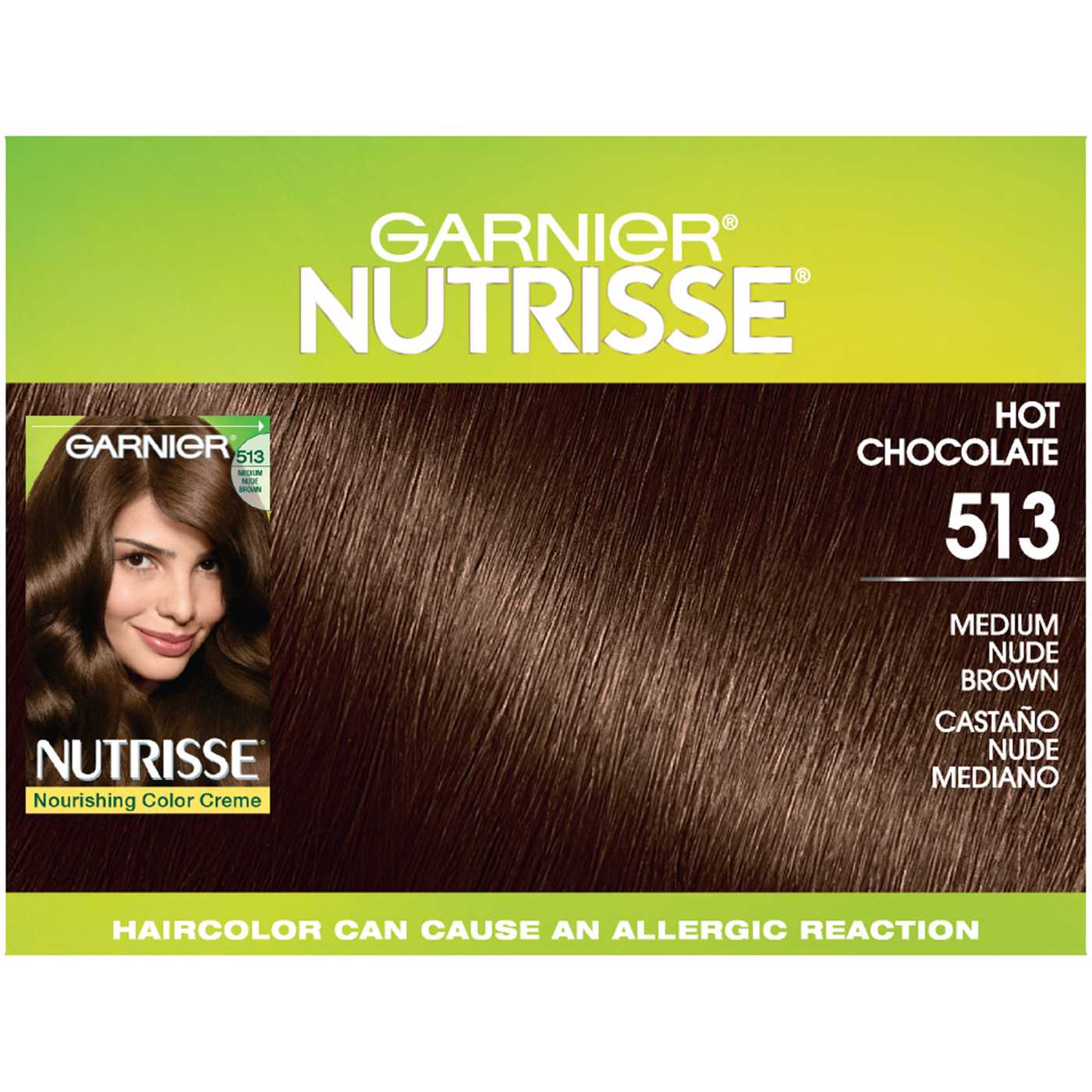Garnier Nutrisse Nourishing Hair Color Creme with Triple Oils 513 Medium Nude Brown; image 7 of 8