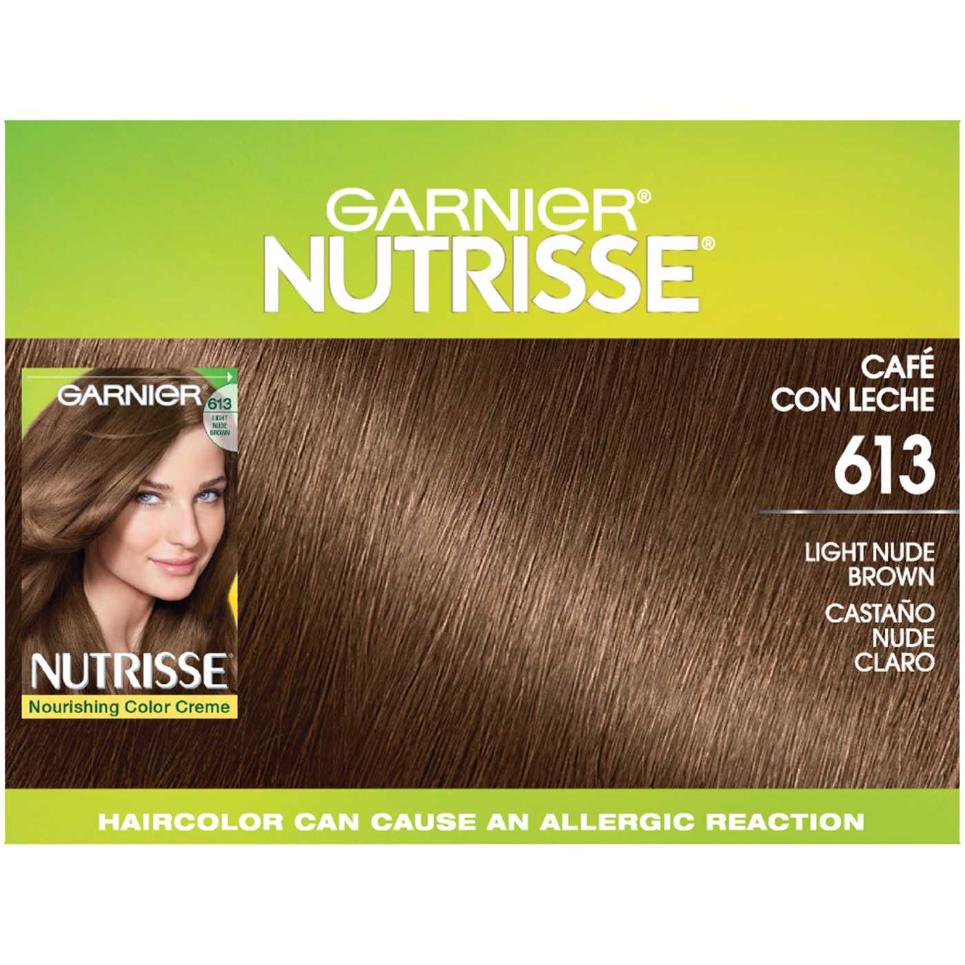 Garnier Nutrisse Nourishing Hair Color Creme with Triple Oils 613 Light Nude Brown; image 9 of 9