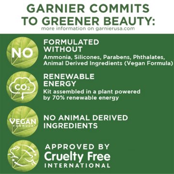 Garnier Olia Oil Powered Ammonia Free Permanent Hair Color 2.11 Platinum Black