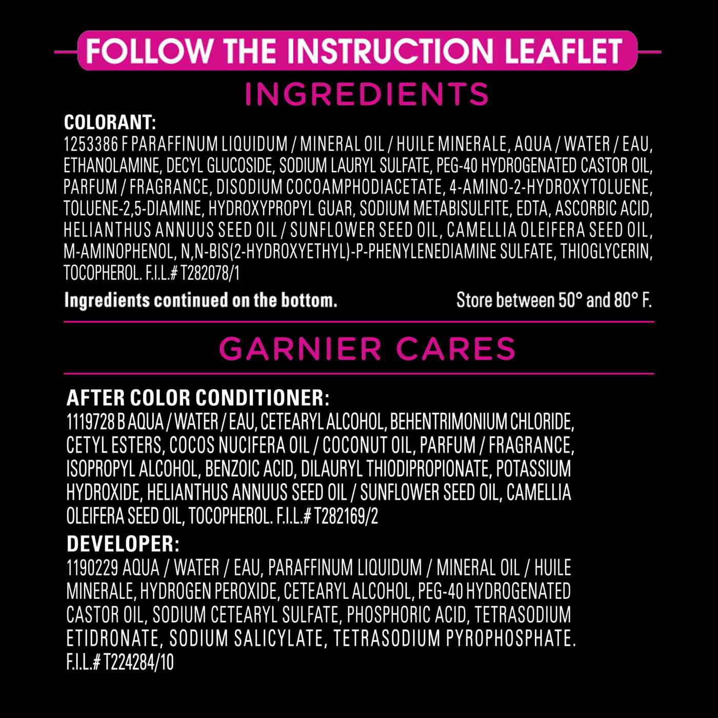 Garnier Olia Oil Powered Ammonia Free Permanent Hair Color 2.11 Platinum Black; image 6 of 10