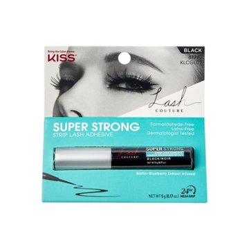KISS Super Strong Strip Lash Adhesive - Black, 0.17 oz