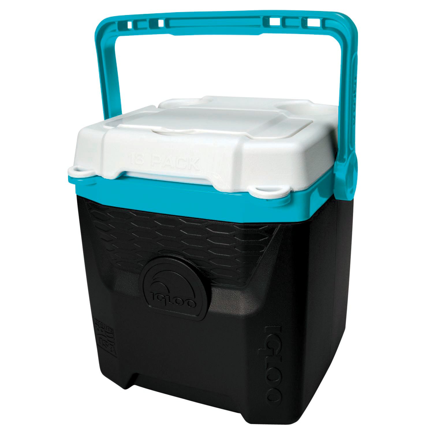 Igloo 12 Quart Quantum Cooler Black And Turquoise Shop Coolers & Ice