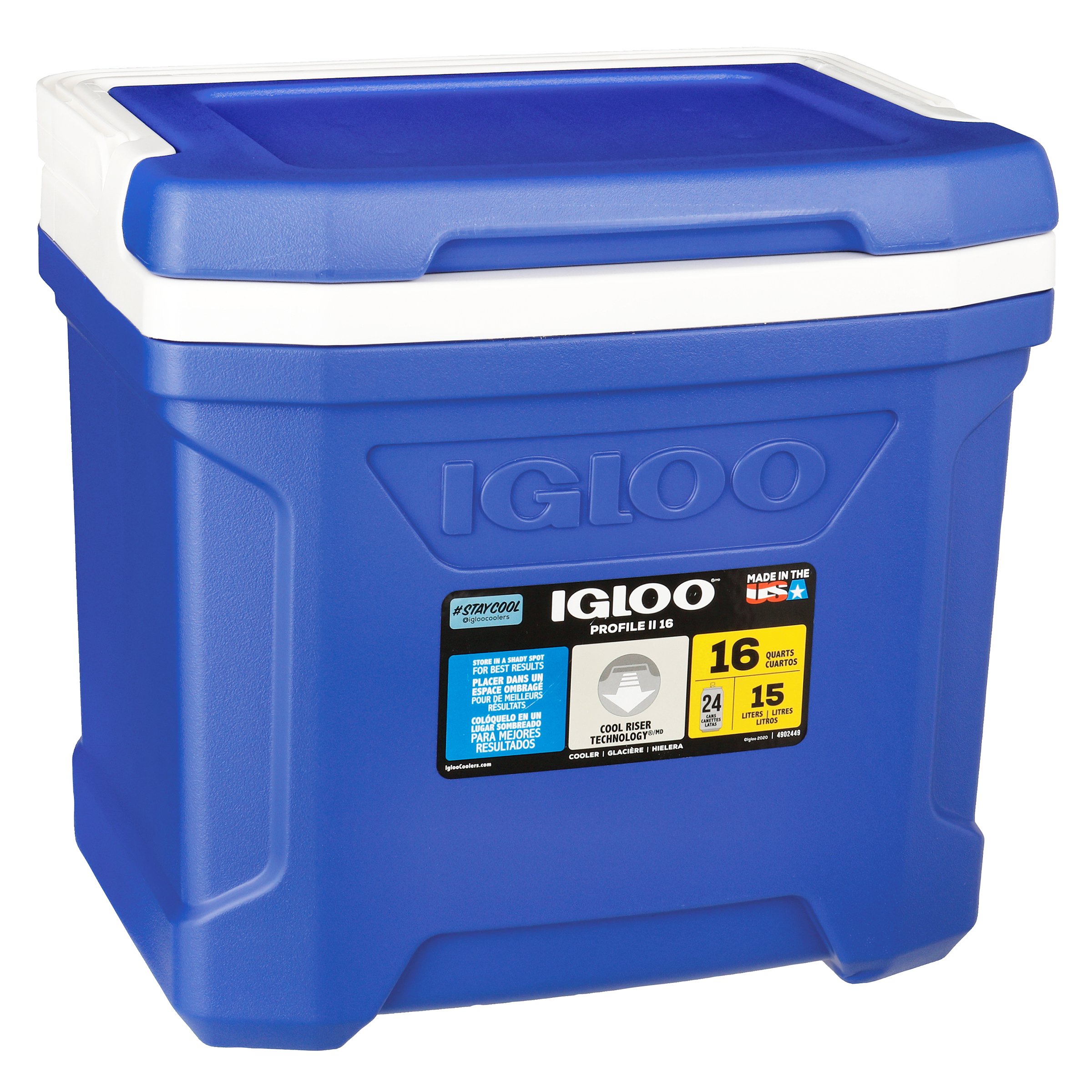 Igloo Profile 16 Quart Cooler Blue Shop Coolers & Ice Packs at HEB