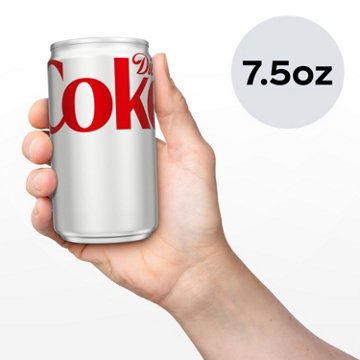 Diet Coke Soda Soft Drink 10 pk Mini Cans, 7.5 oz