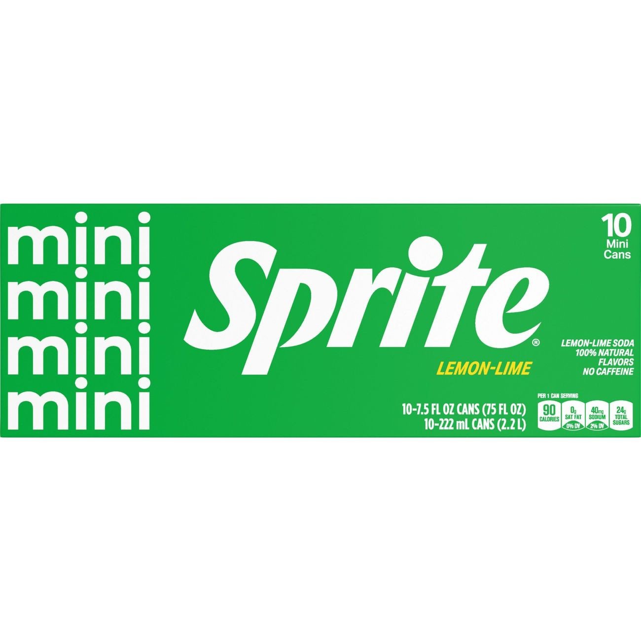 Sprite Mini Lemon-Lime Soda 7.5 oz Cans - Shop Soda at H-E-B