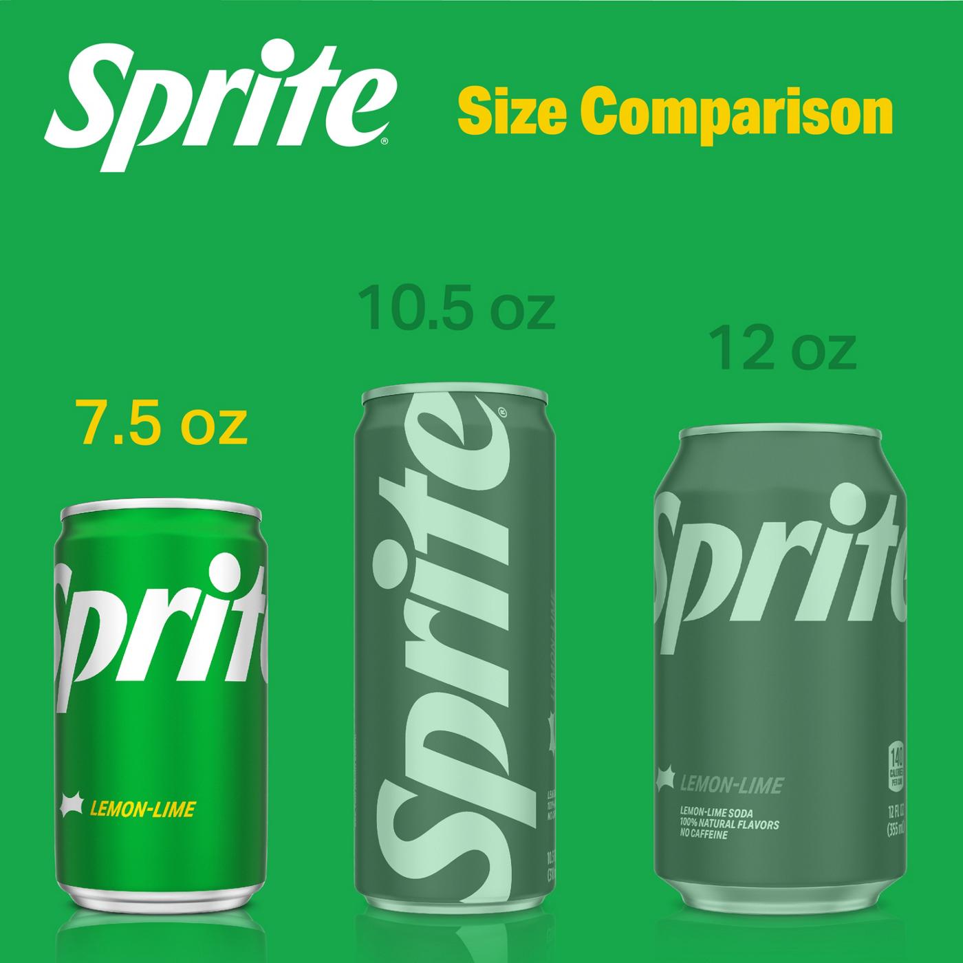 Sprite Mini Lemon-Lime Soda 7.5 oz Cans; image 5 of 6