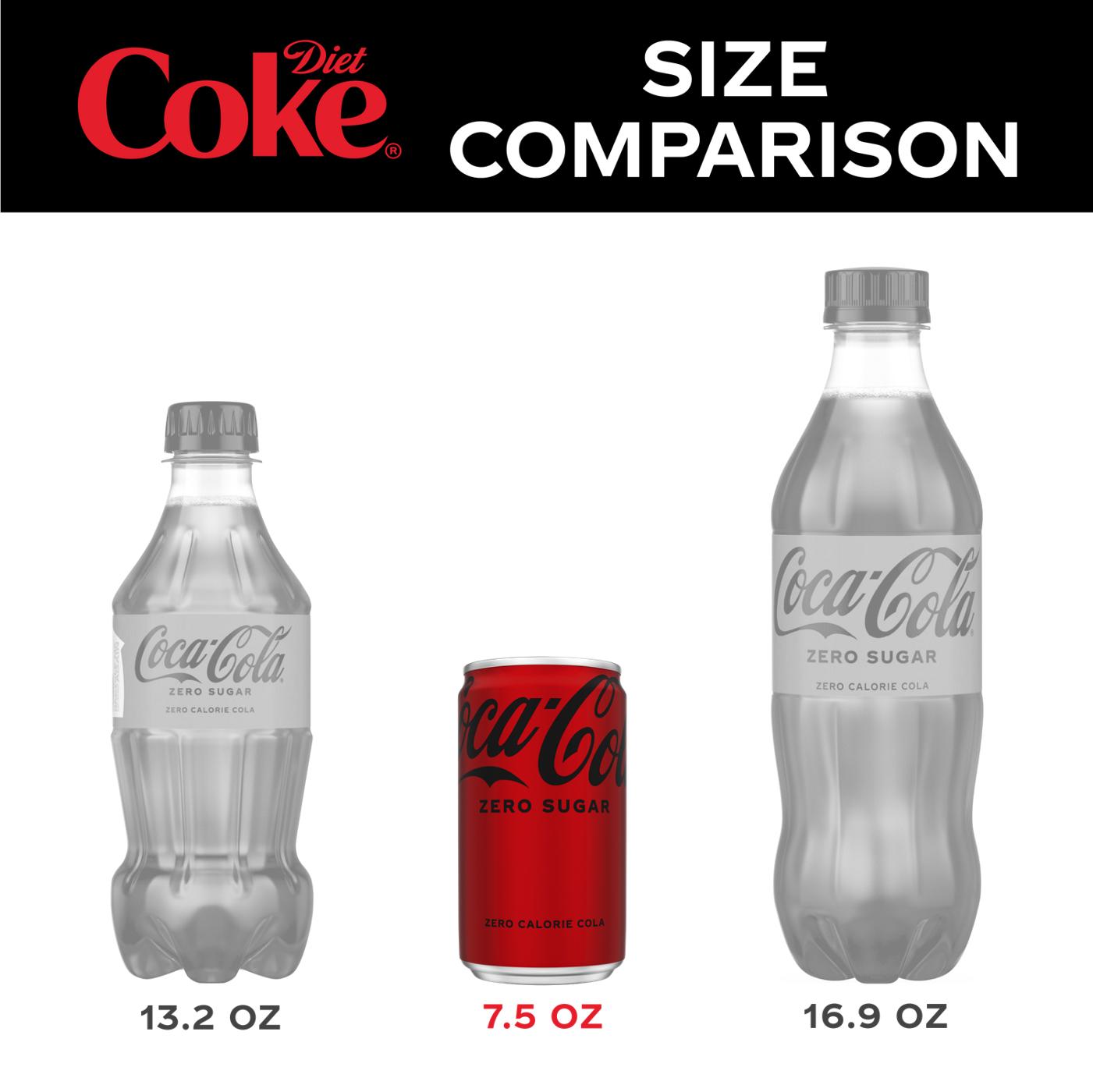 Coca-Cola Zero Sugar Coke 7.5 oz Cans - Shop Soda at H-E-B