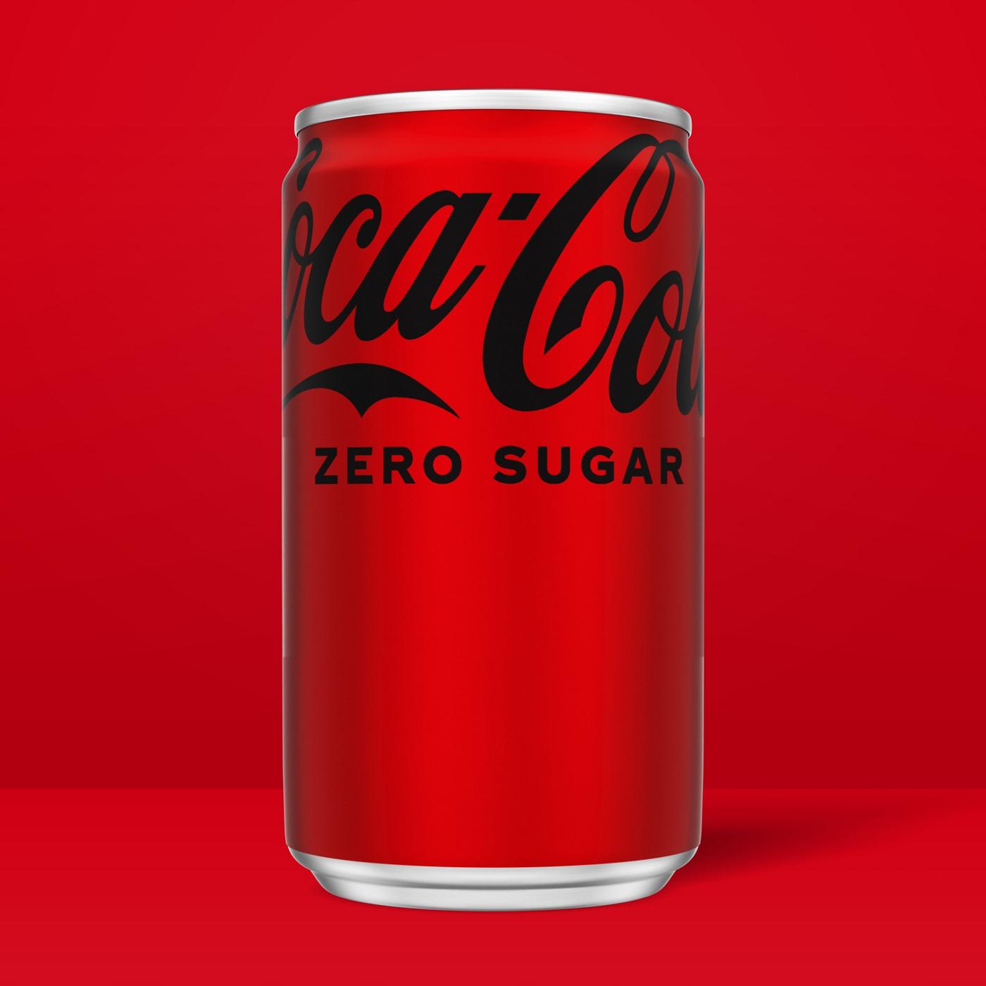 Coca-Cola Zero Sugar Soda Soft Drink 6 pk Mini Cans; image 4 of 7