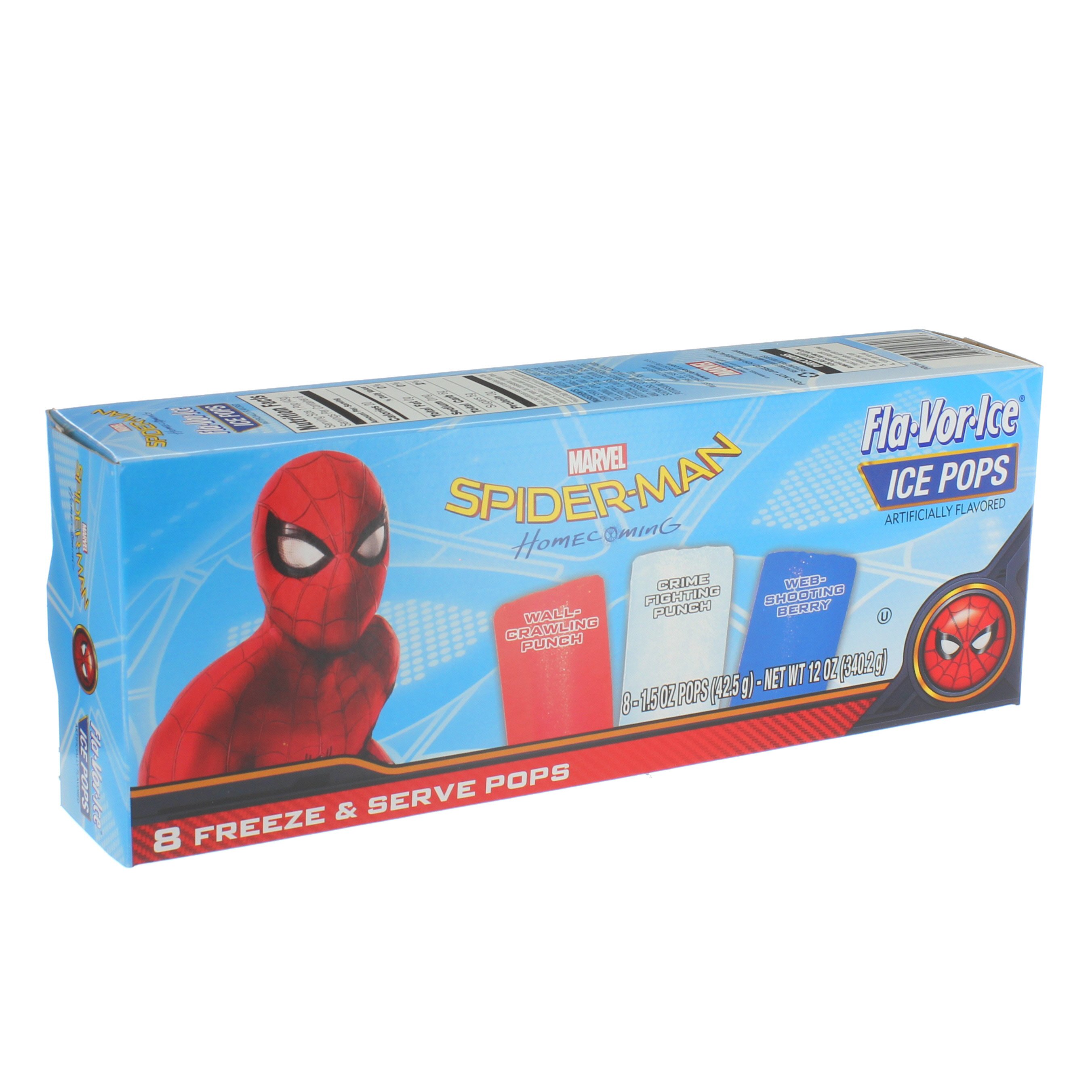 Fla-Vor-Ice Pops Spider-Man - Shop Bars & Pops at H-E-B