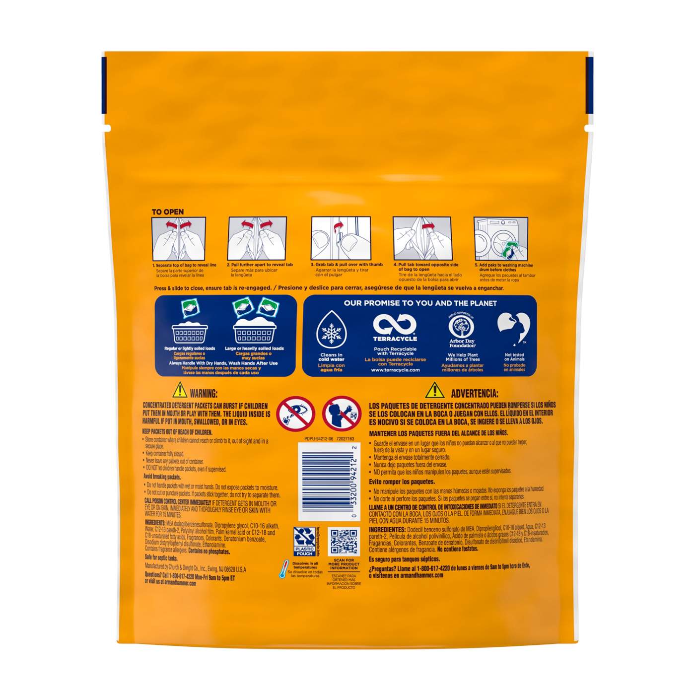 Arm & Hammer Plus OxiClean HE Laundry Detergent Pacs - Fresh; image 6 of 12