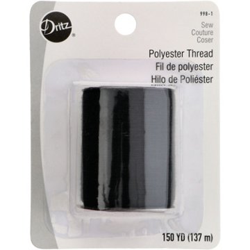 Dritz Polyester Sewing Thread - Black, 150 yd