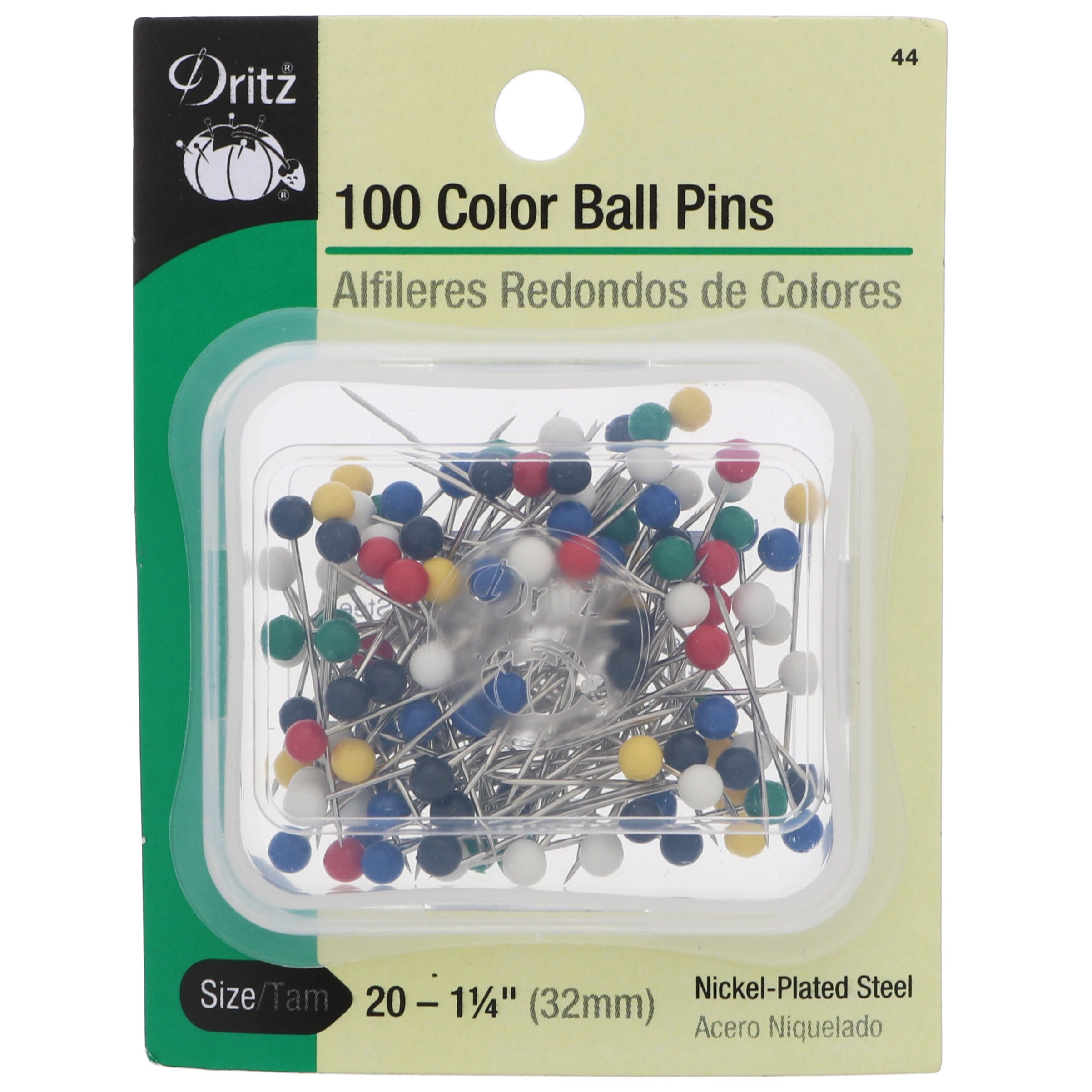 Color Ball Pins - 100/ Pkg —