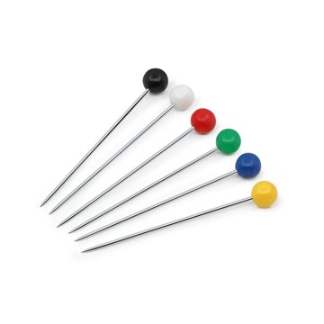 Dritz Color Ball Pins, 100 Pc, 1.25"