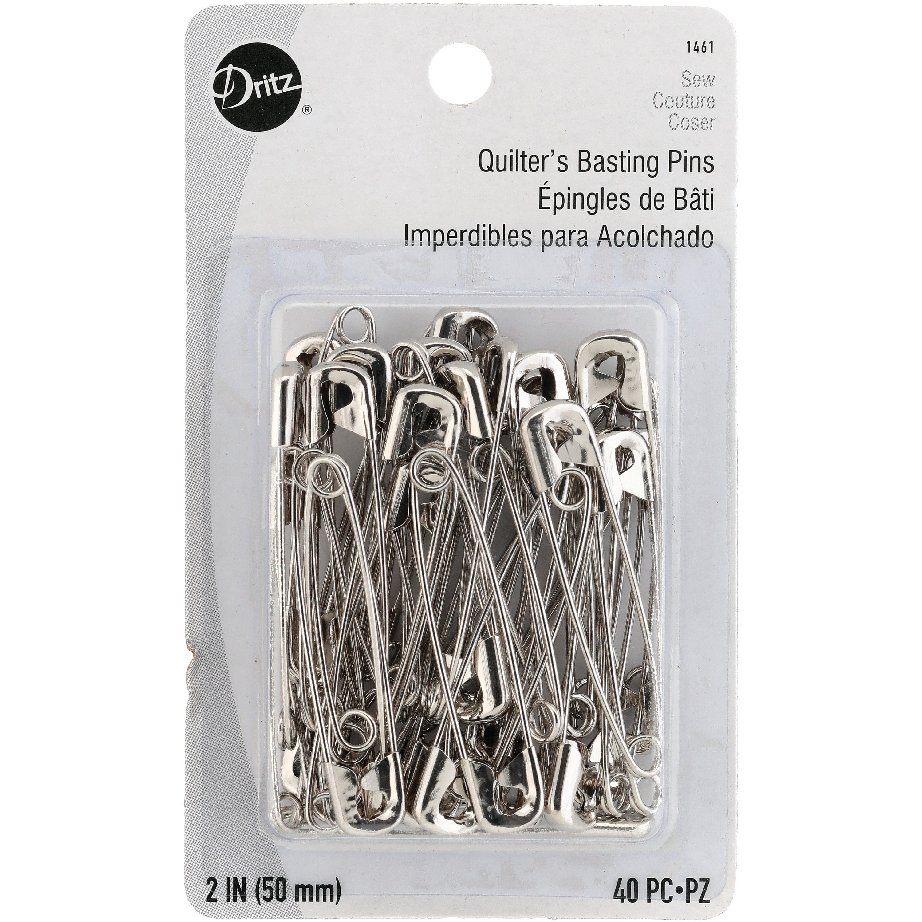 Nickel Safety Pins - Size 3