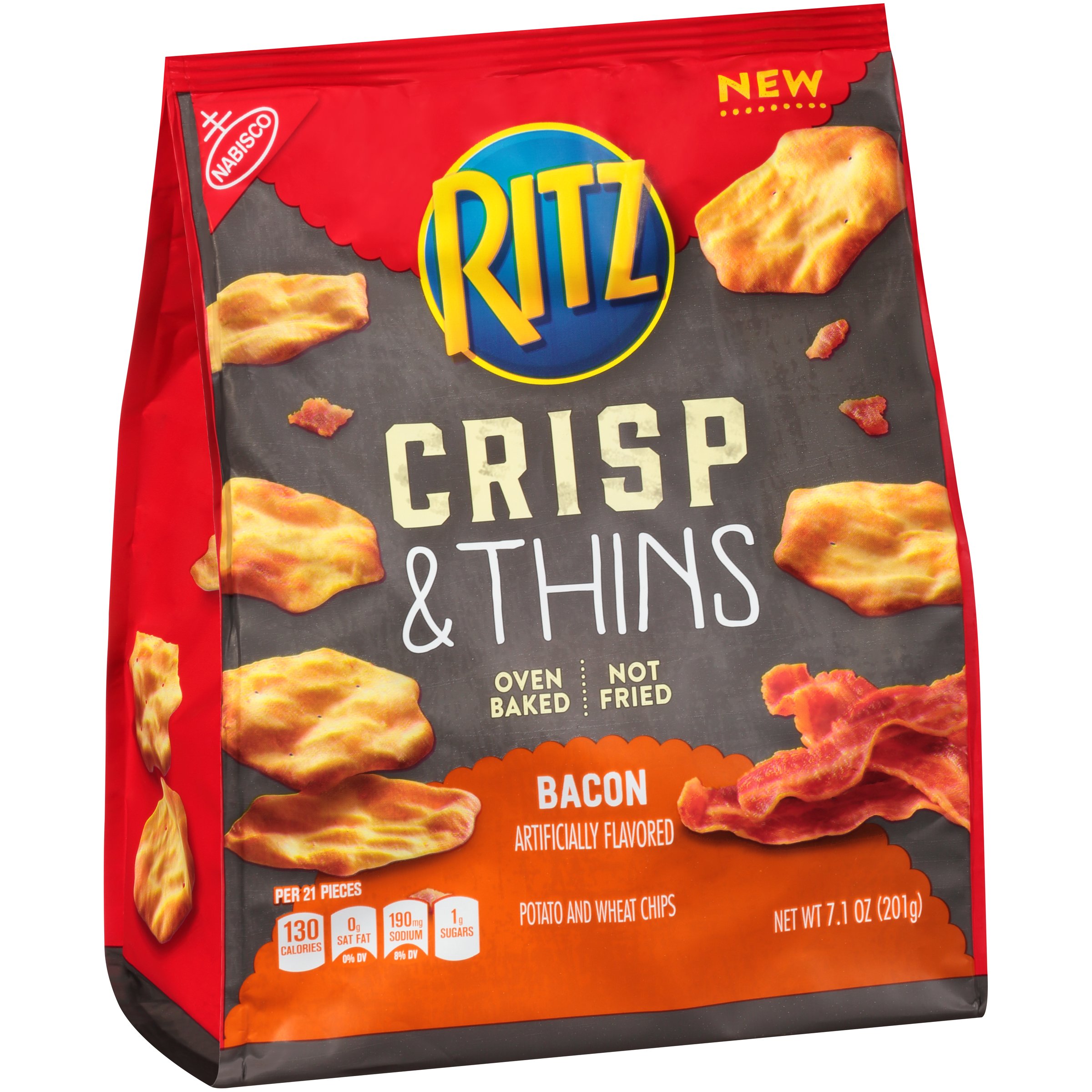 Nabisco Ritz Bacon Crisp & Thins Chips - Shop Crackers & Breadsticks at ...