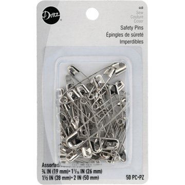 Dritz Assorted Safety Pins, 50 pc