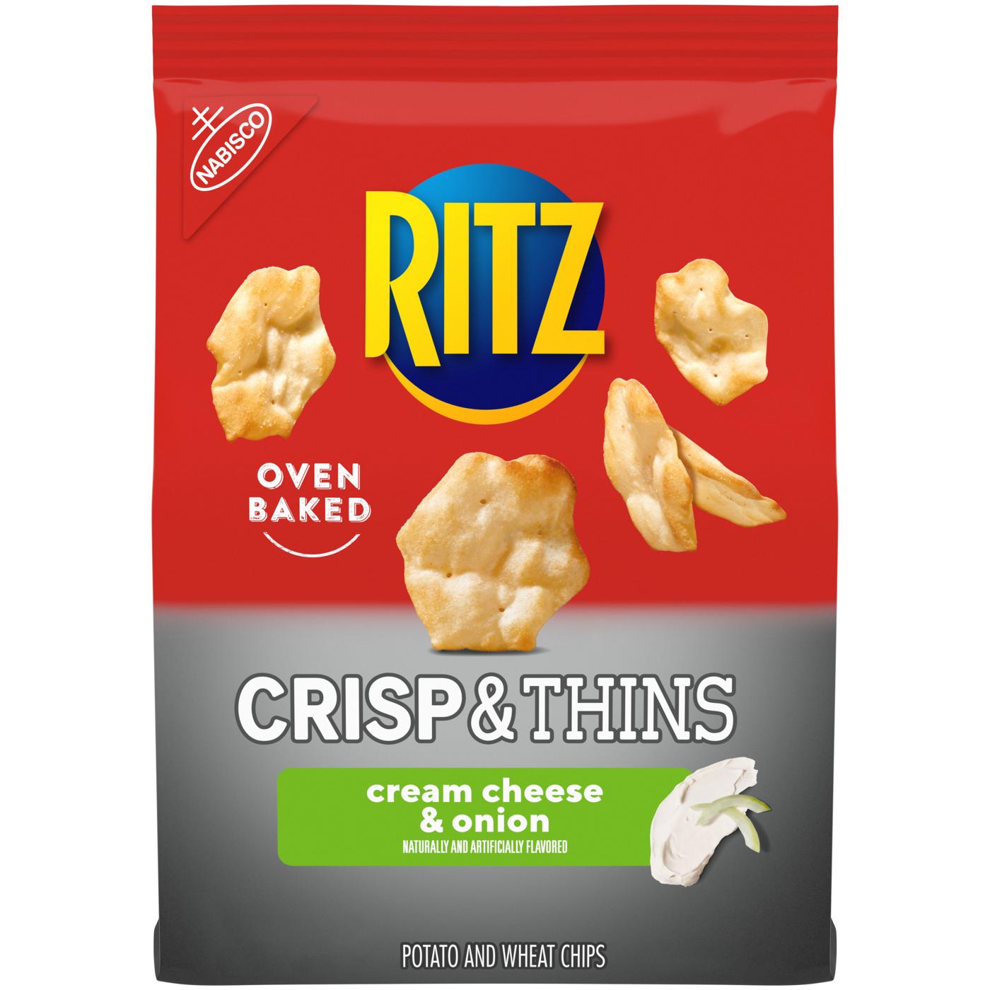 Ritz Crisp and Thins Cream Cheese and Onion Chips; image 1 of 8