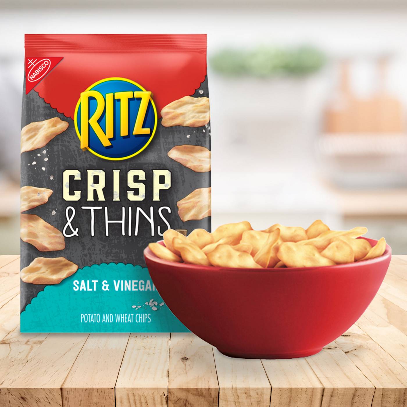 Ritz Crisp and Thins Salt and Vinegar Chips; image 2 of 6