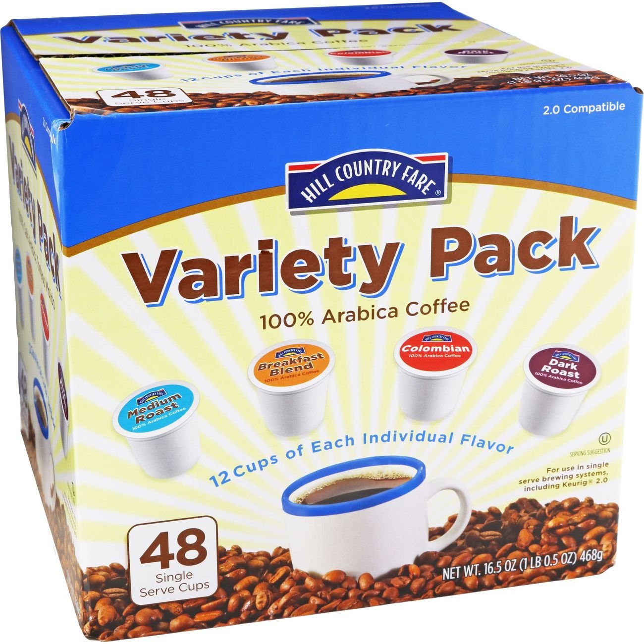 Hill Country Fare Variety Pack Single Serve Coffee Cups