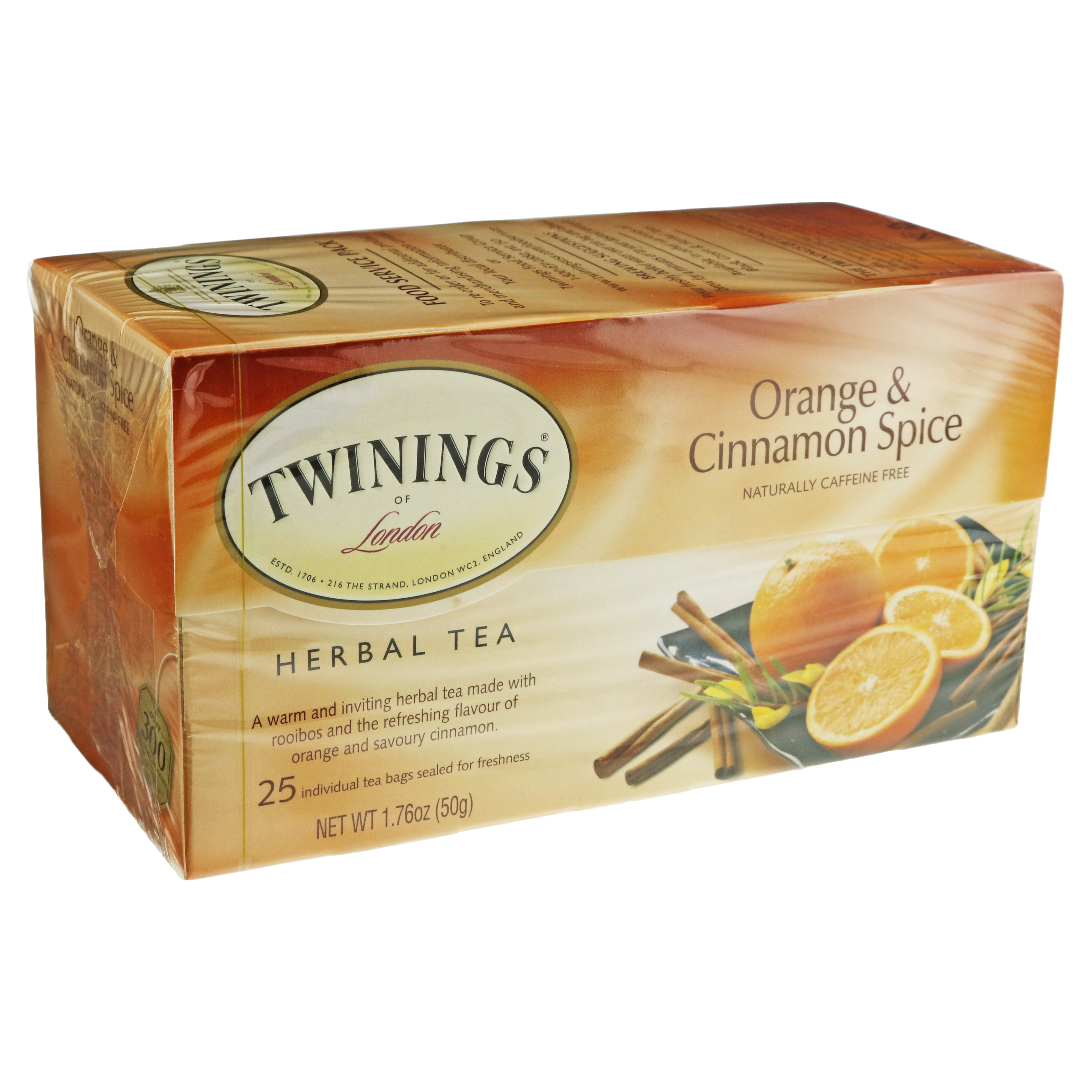 Twinings Herbal Tea Orange & Cinnamon Spice Shop Tea at HEB