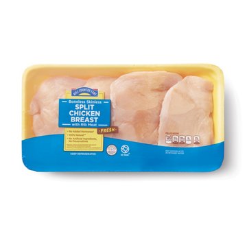 Hill Country Fare Boneless Skinless Split Chicken Breast, Avg. 2.79 lbs