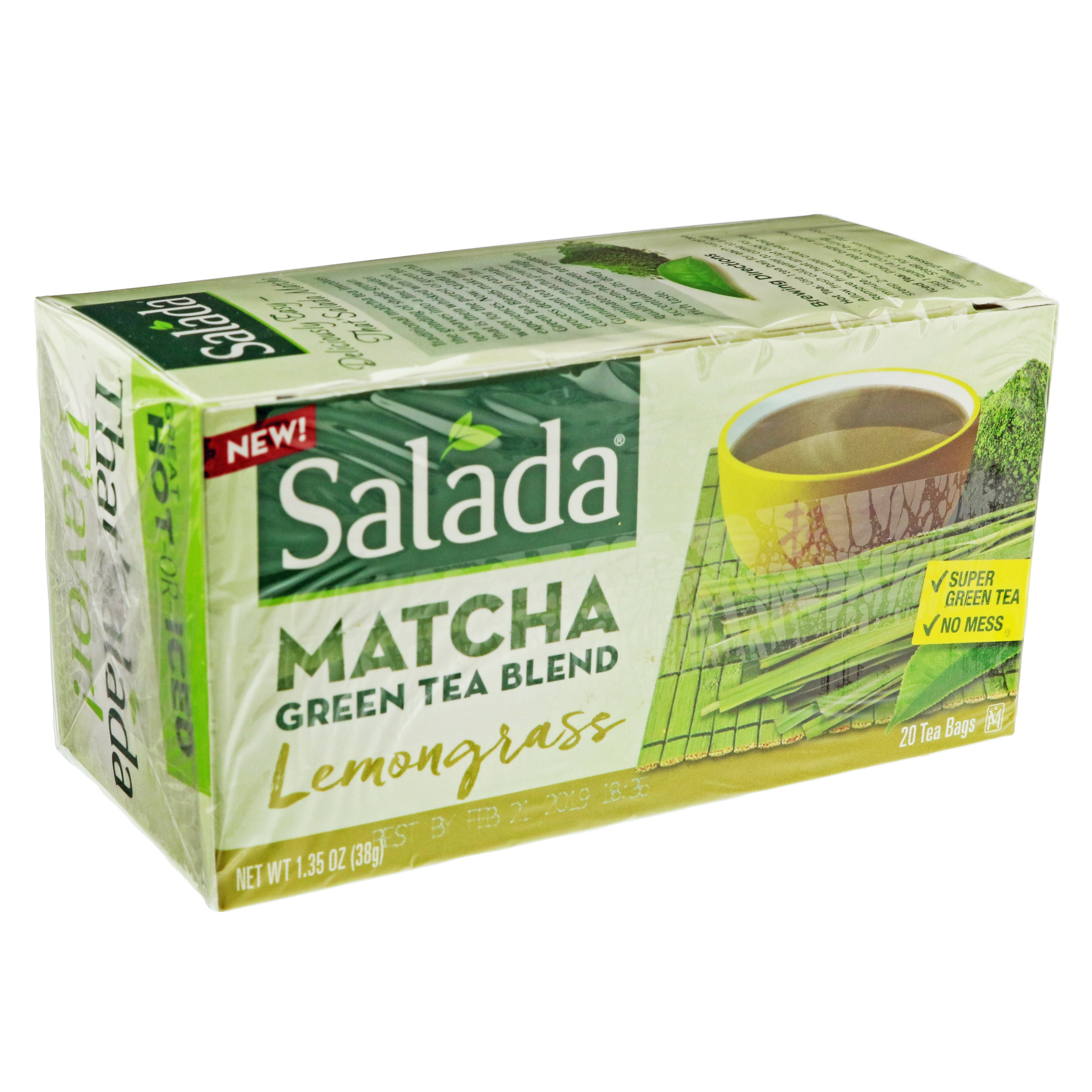 Salada Matcha Green Tea Blend Lemongrass Shop Tea at HEB