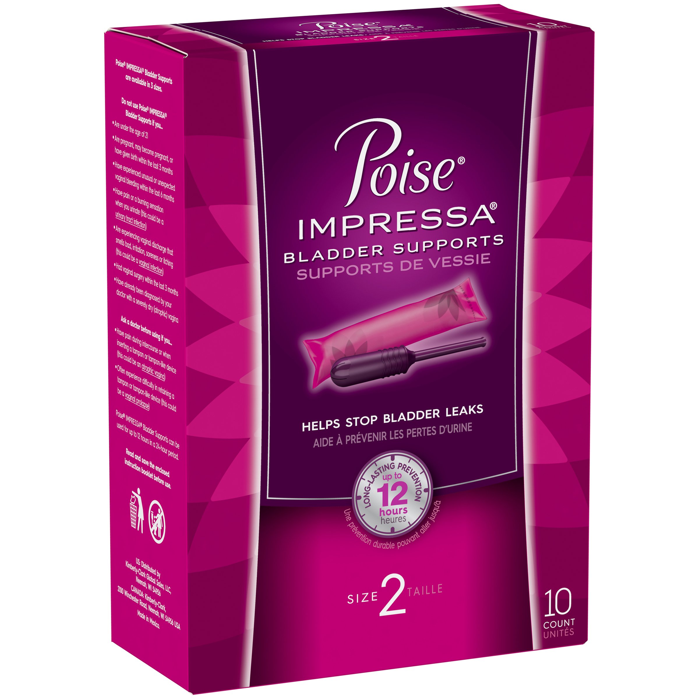 Poise Impressa Bladder Supports for Women Size 2 - Shop
