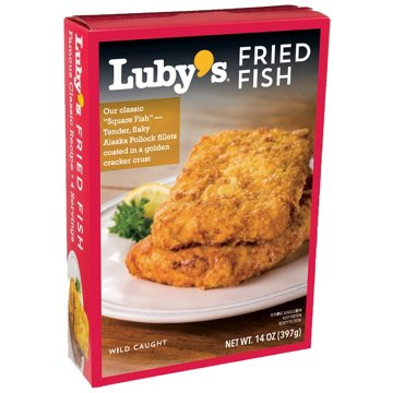 Luby's Fried Pollock Fillets, 14 oz