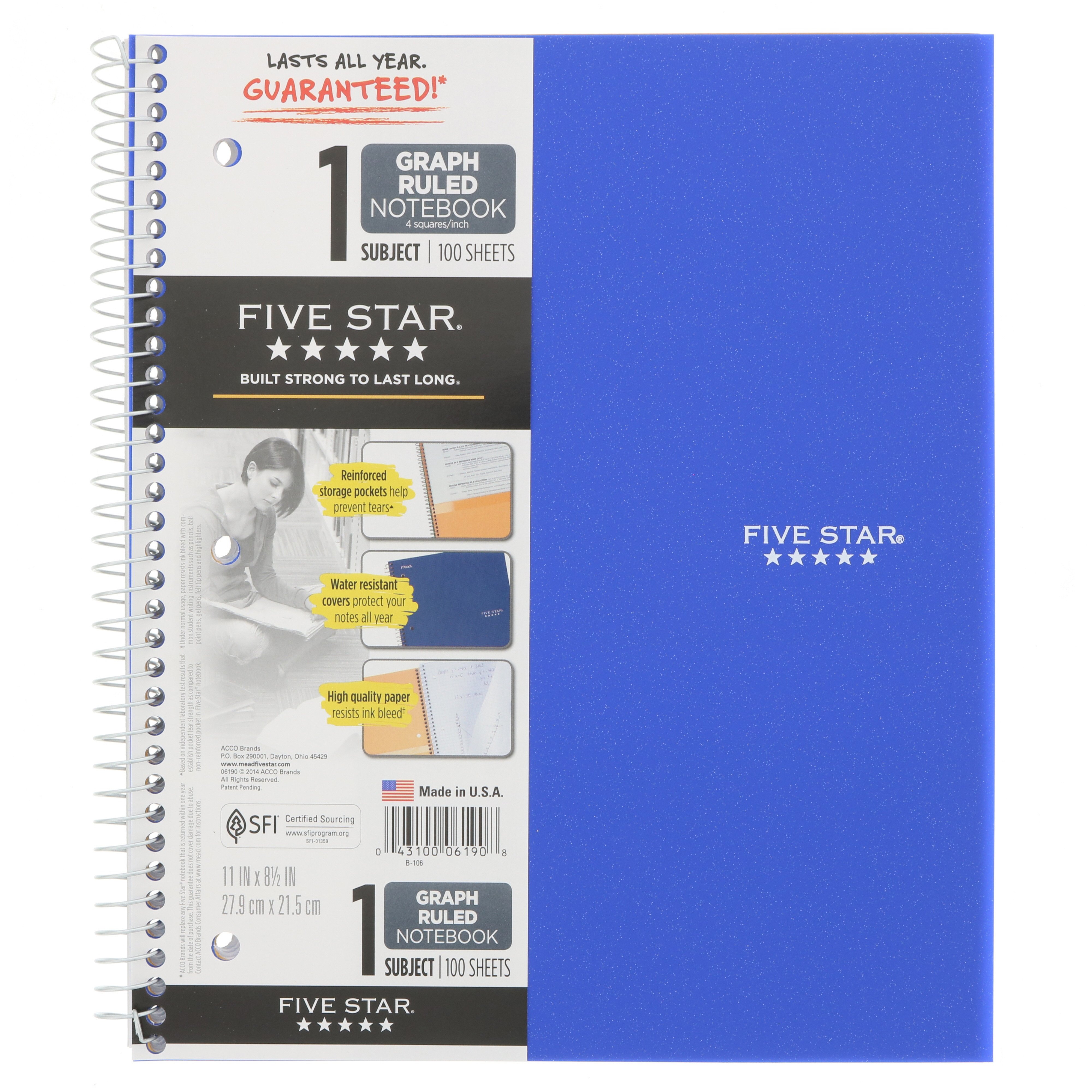 Mead Spiral Notebook 1subject Graph Ruled Paper Hugely Sale www