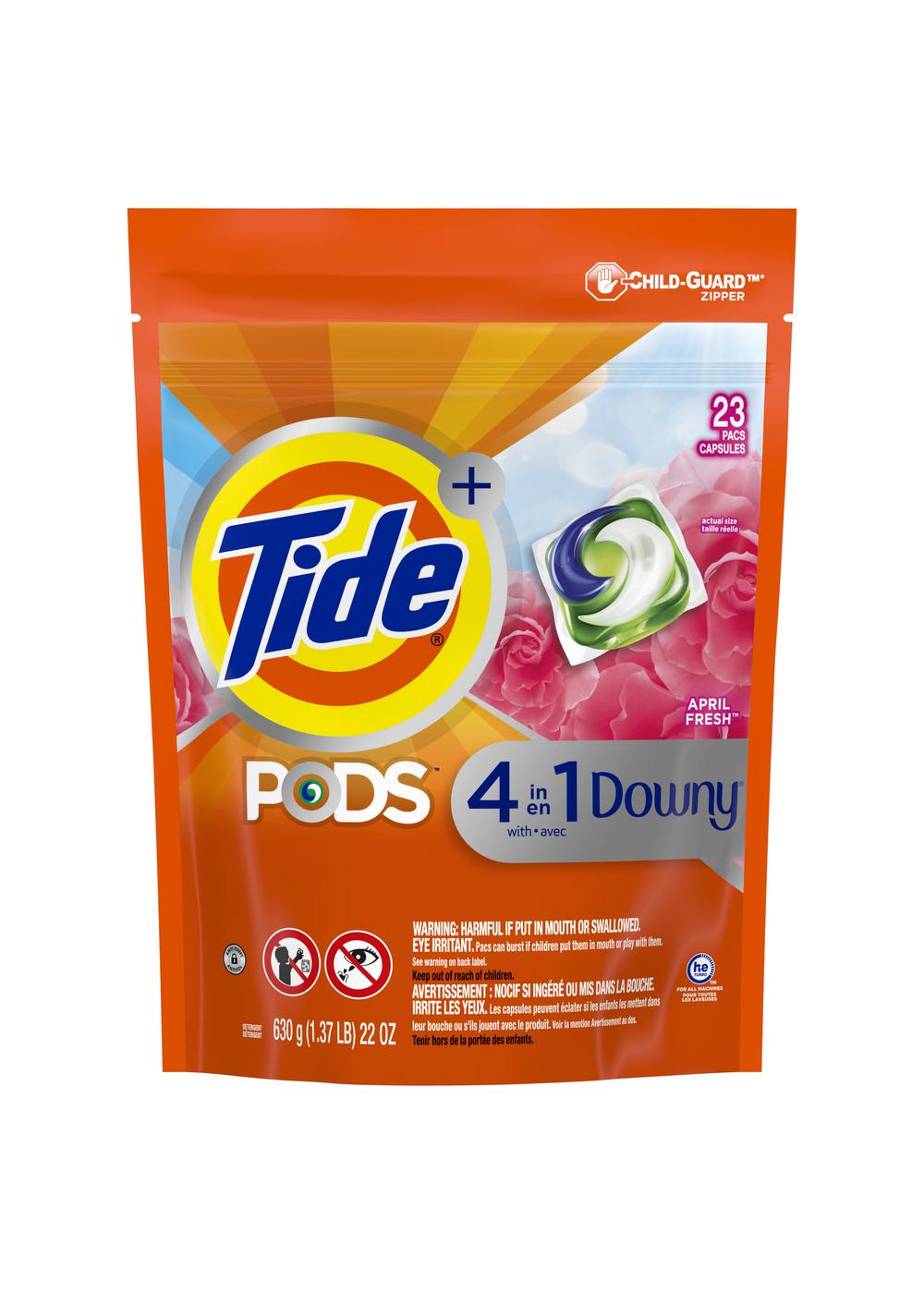 Tide PODS Plus Downy April Fresh HE Turbo Laundry Detergent Pacs; image 1 of 7