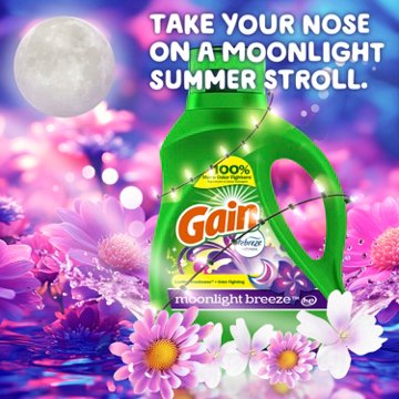 Gain Liquid Laundry Detergent, 61 Loads - Moonlight Breeze Scent