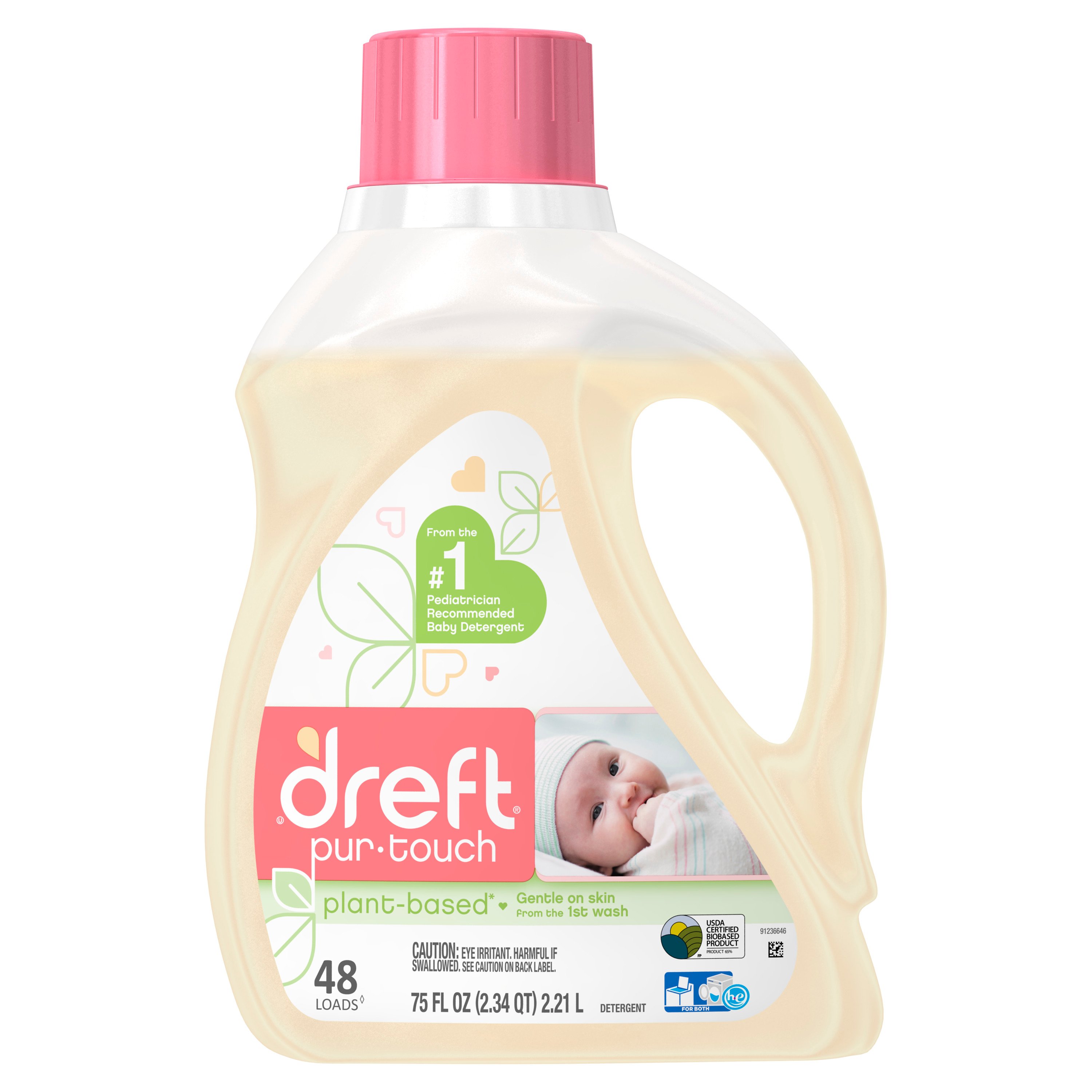 Dreft Purtouch Liquid Laundry Detergent 75 oz Shop Detergent at HEB