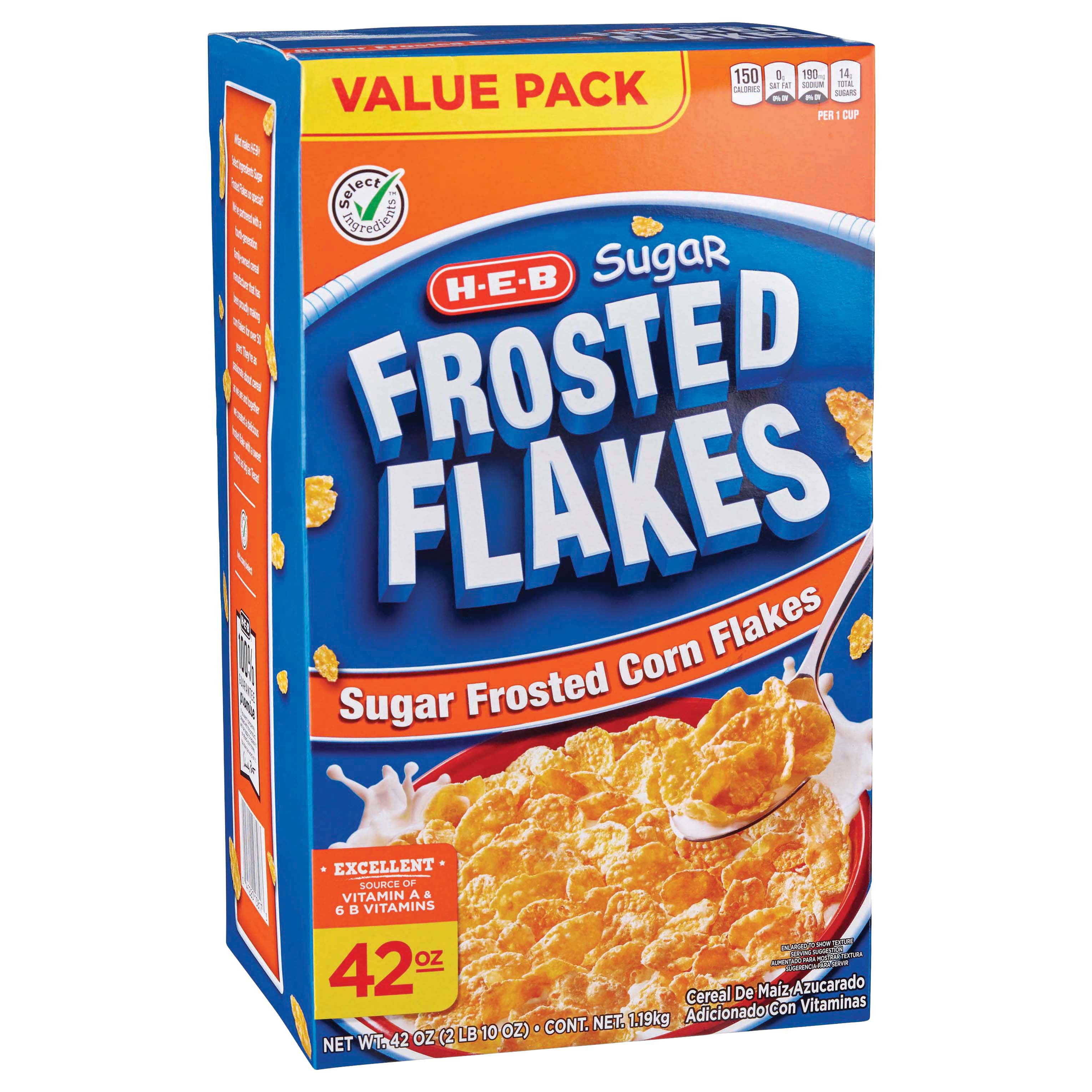 H-E-B Sugar Frosted Flakes Cereal - Shop Cereal at H-E-B