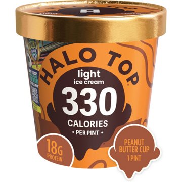 Halo Top 18g Protein Light Ice Cream - Peanut Butter Cup