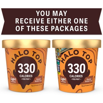 Halo Top 18g Protein Light Ice Cream - Peanut Butter Cup