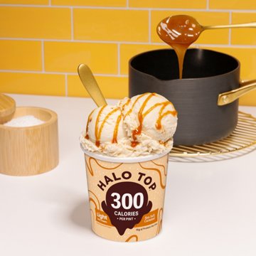 Halo Top 16g Protein Light Ice Cream - Sea Salt Caramel