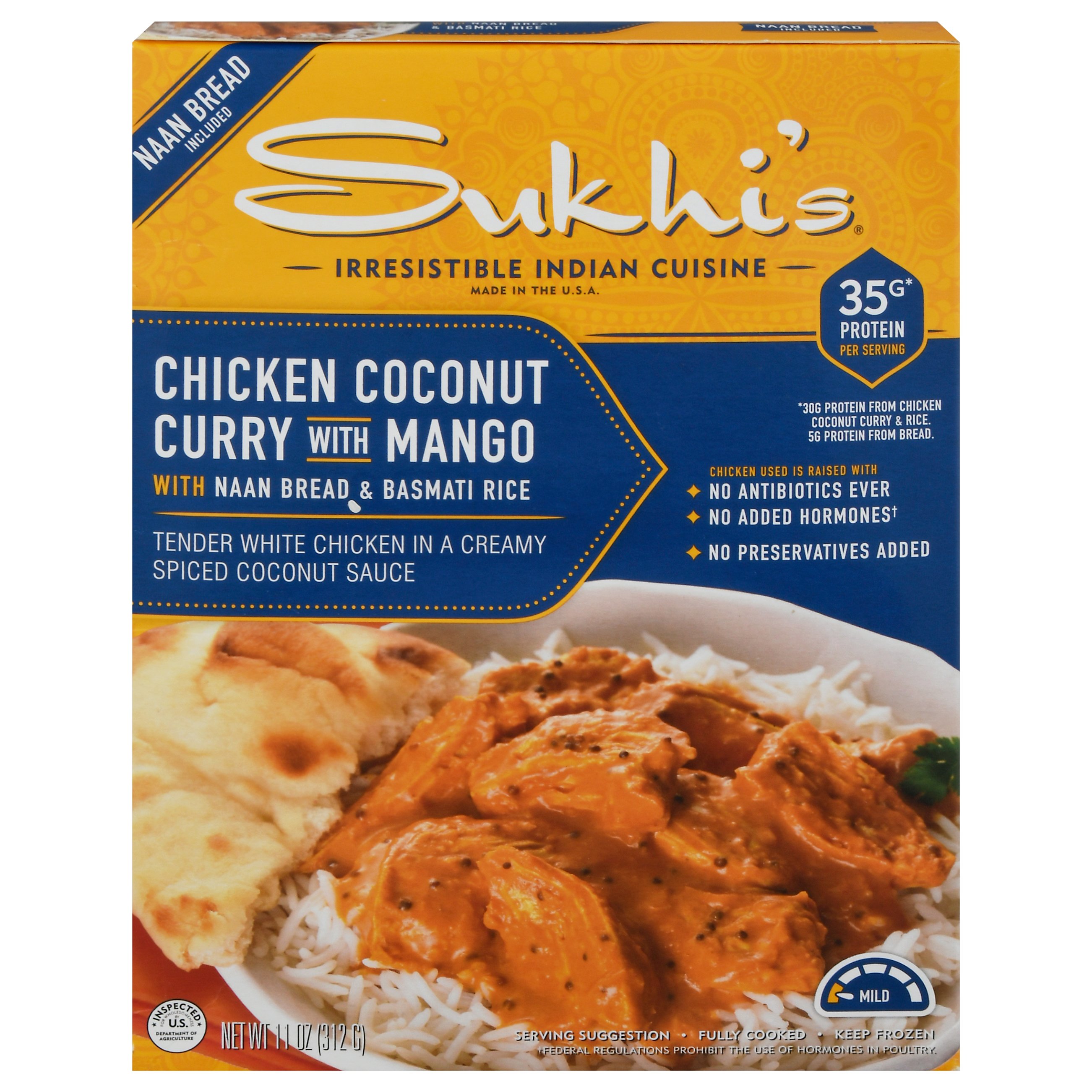 Sukhi's 35g Protein Chicken Coconut Curry Frozen Meal - Shop Entrees ...