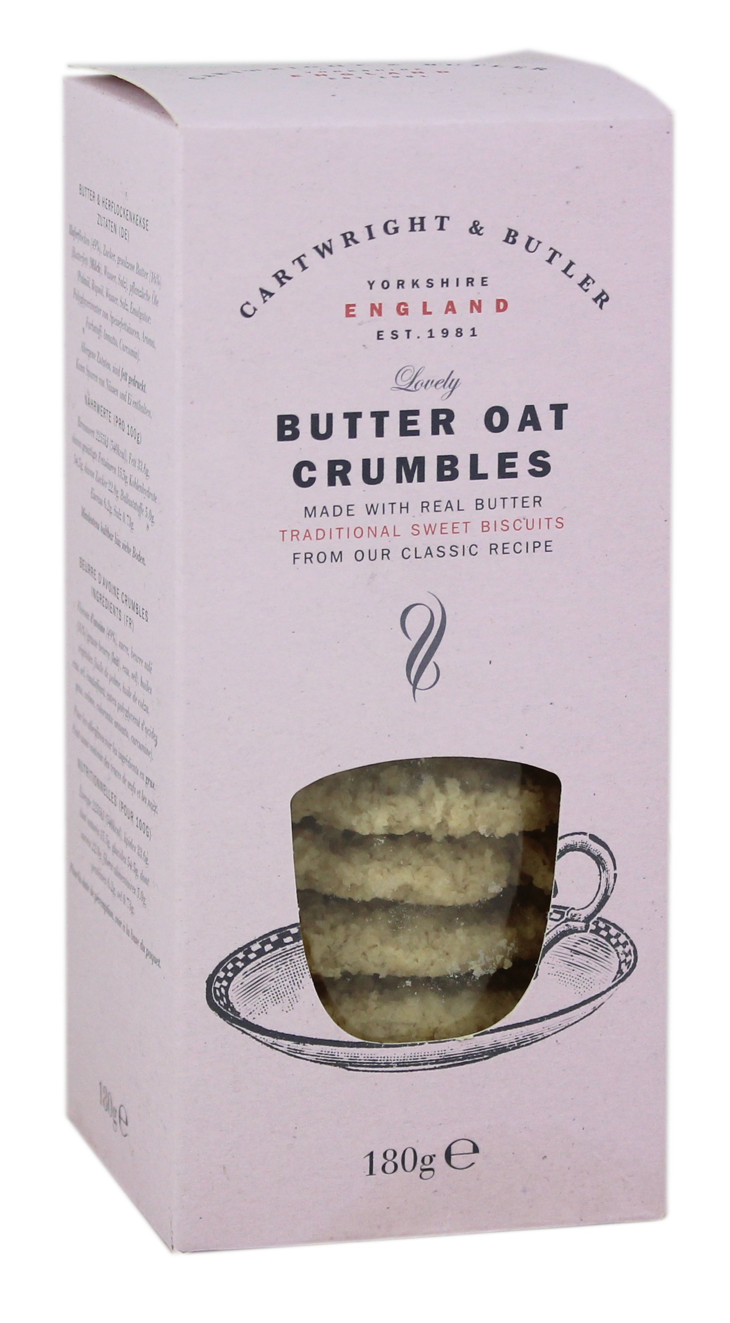 Cartwright & Butler Butter Oat Crumble Cookies - Shop Cookies At H-E-B